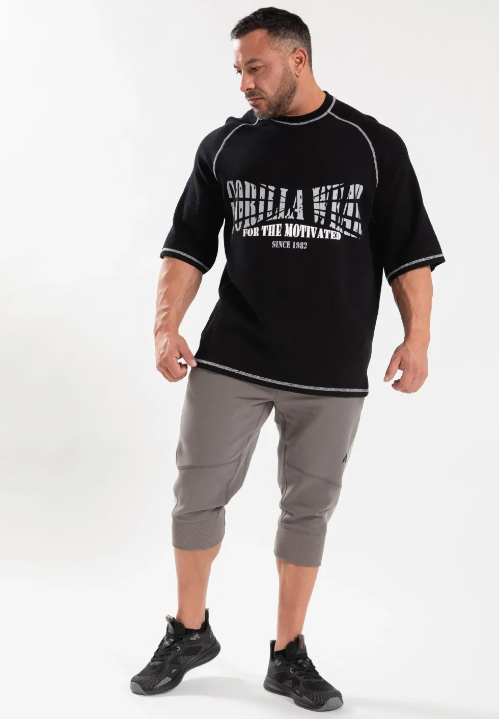Gorilla Wear Finley Oversized T-shirt - Zwart/Grijs