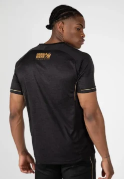 Gorilla Wear Fremont T-shirt - Zwart/Goud