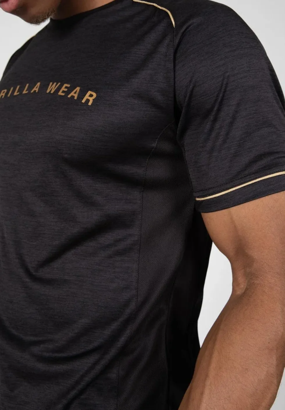 Gorilla Wear Fremont T-shirt - Zwart/Goud