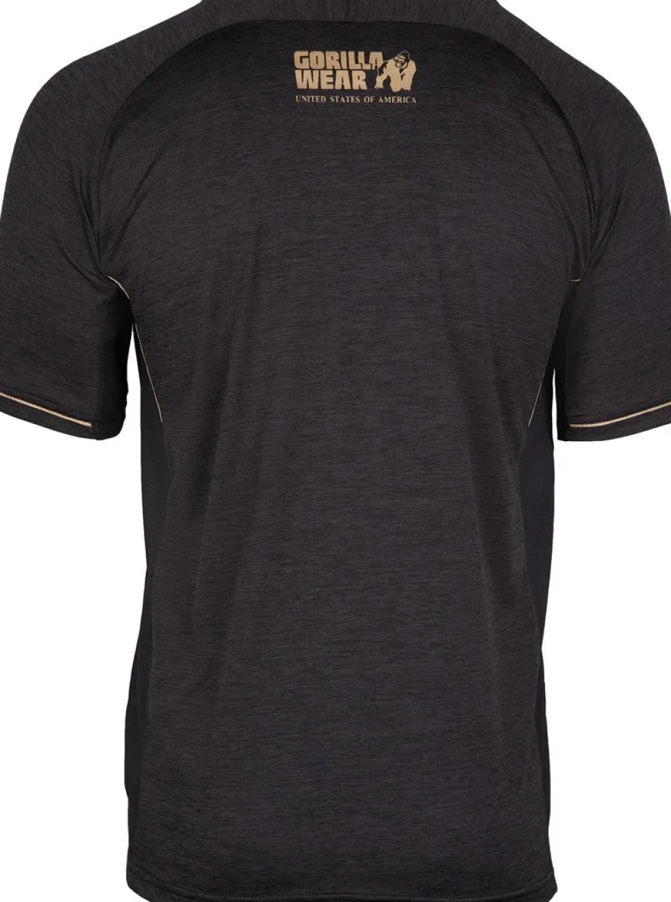 Gorilla Wear Fremont T-shirt - Zwart/Goud