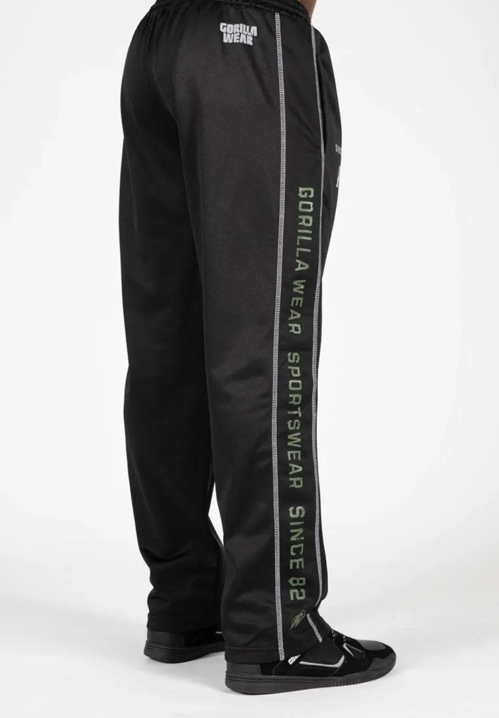 Gorilla Wear Functional Mesh Trainingsbroek - Zwart/Groen
