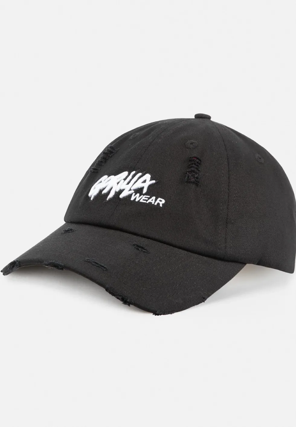 Gorilla Wear Galway Distressed Cap - Pet - Zwart