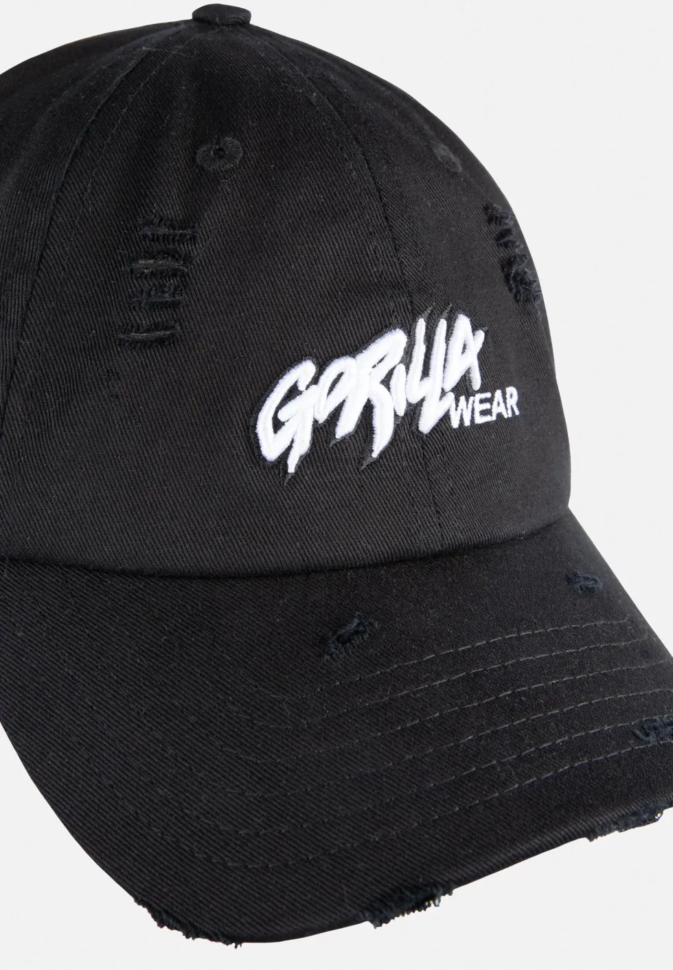 Gorilla Wear Galway Distressed Cap - Pet - Zwart