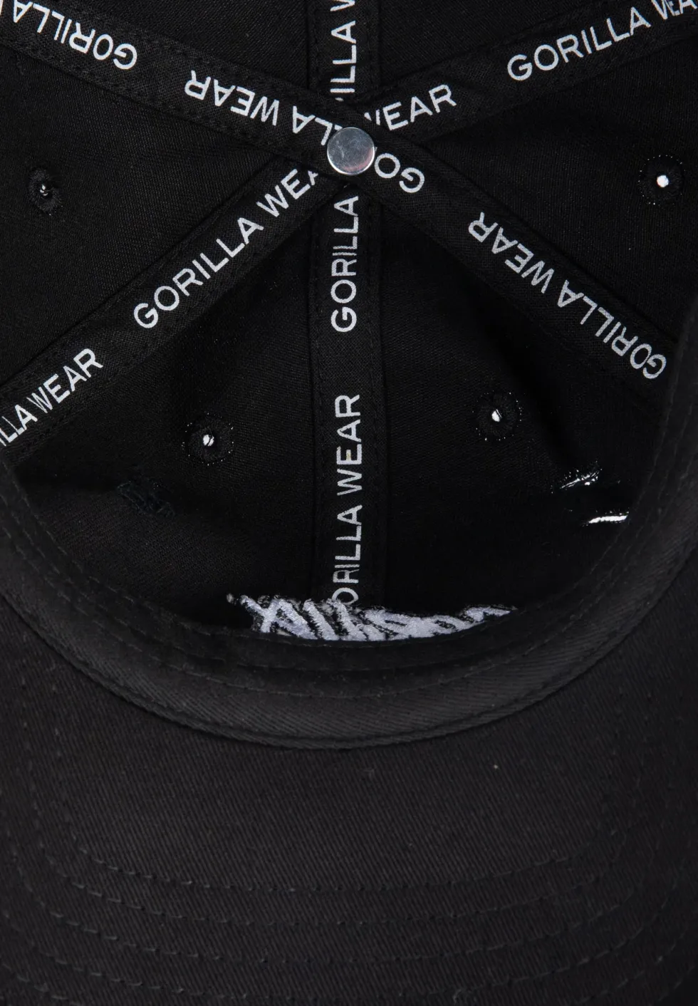 Gorilla Wear Galway Distressed Cap - Pet - Zwart
