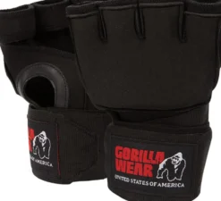 Gorilla Wear Gel Handschoenen met Omslag - Zwart/Wit