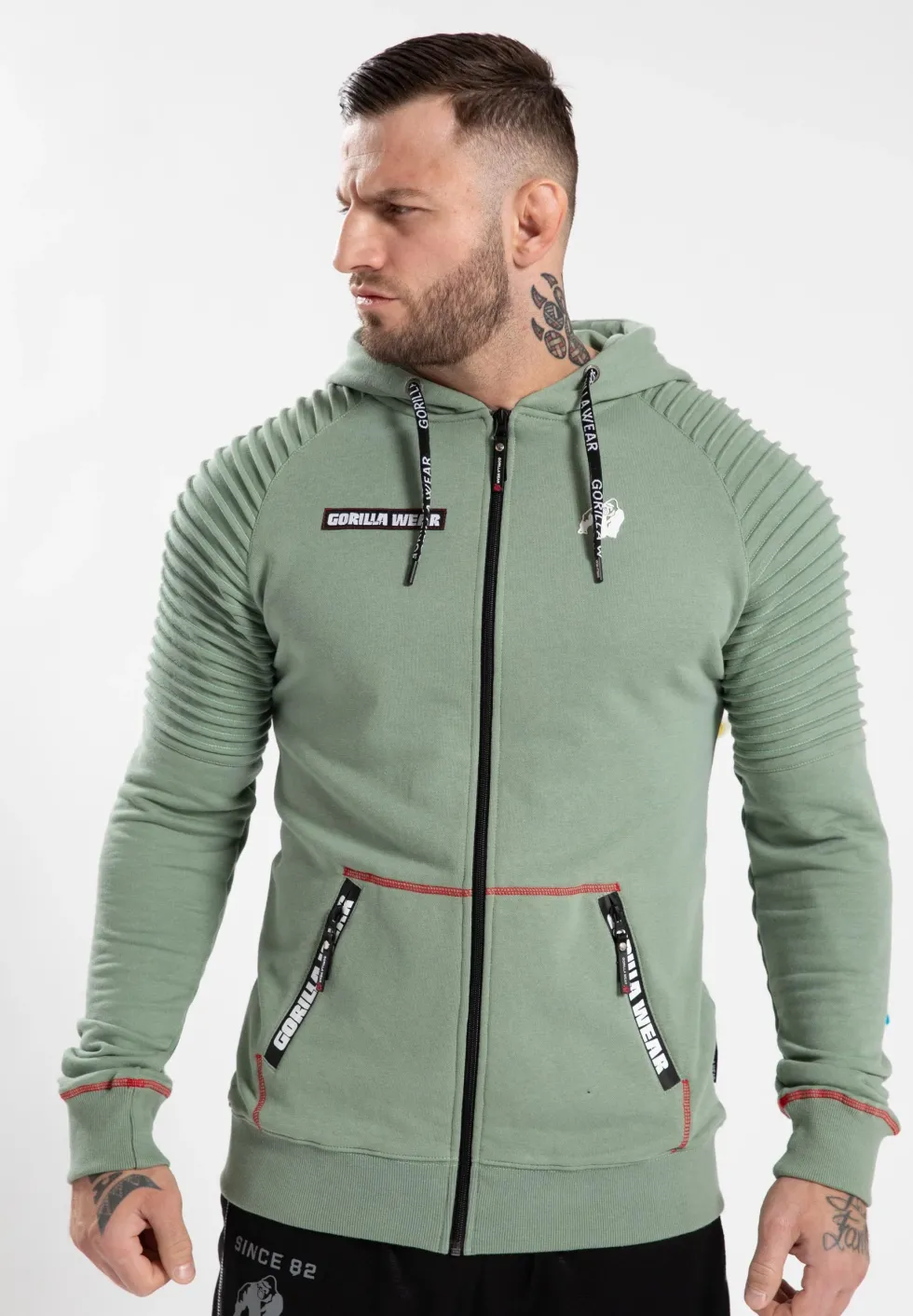 Gorilla Wear Georgia Vest met Capuchon - Groen