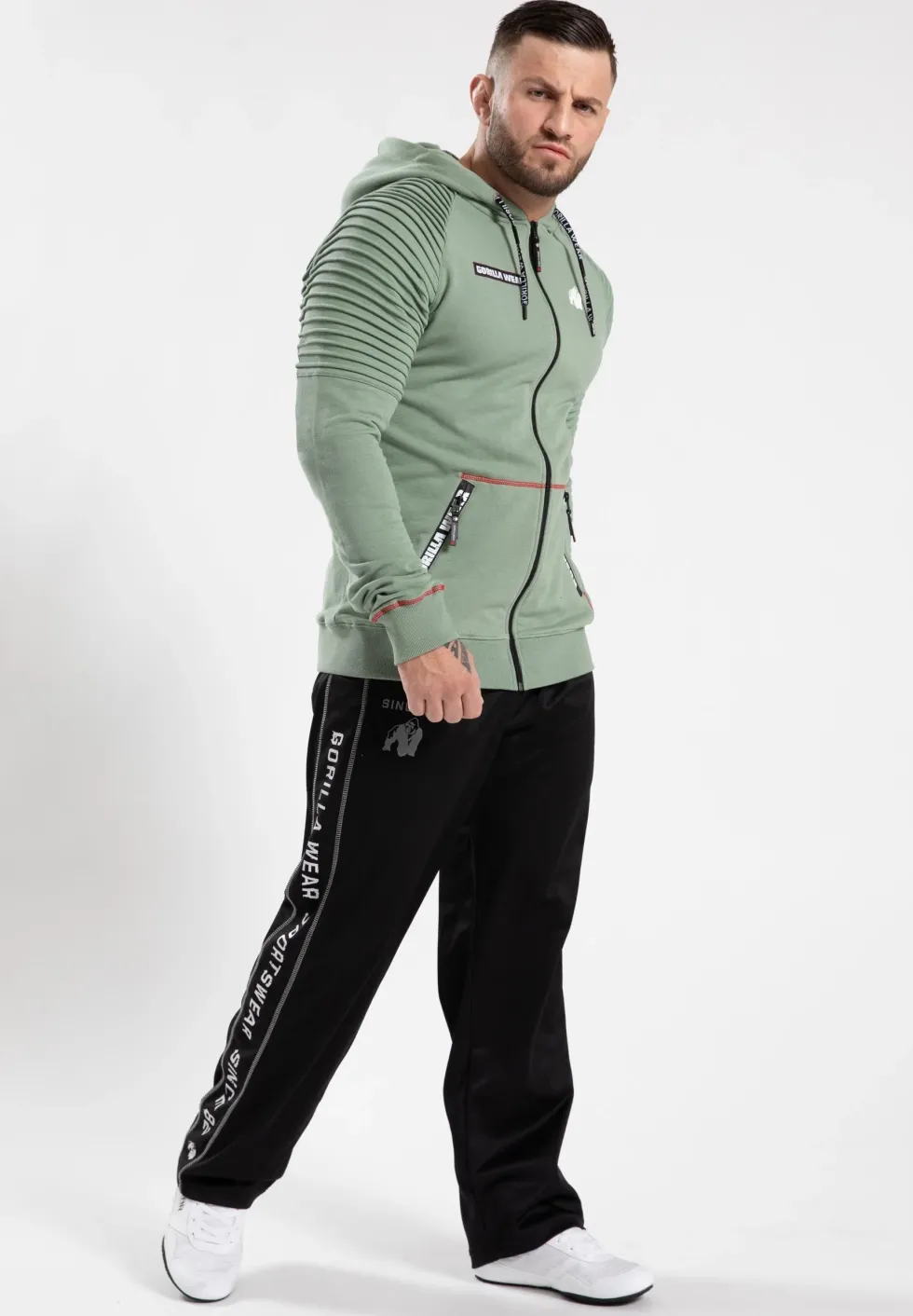 Gorilla Wear Georgia Vest met Capuchon - Groen