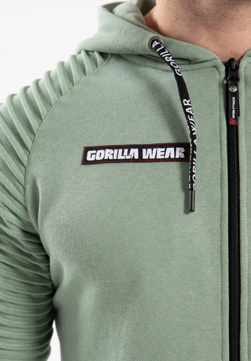 Gorilla Wear Georgia Vest met Capuchon - Groen