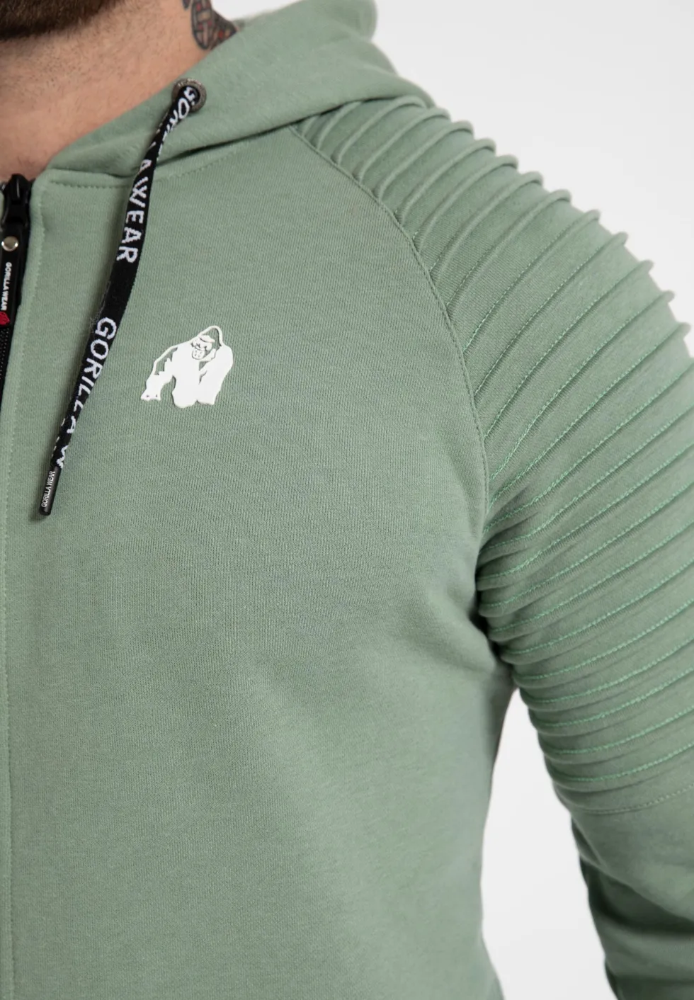 Gorilla Wear Georgia Vest met Capuchon - Groen