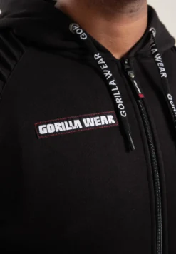 Gorilla Wear Georgia Vest met Capuchon - Zwart