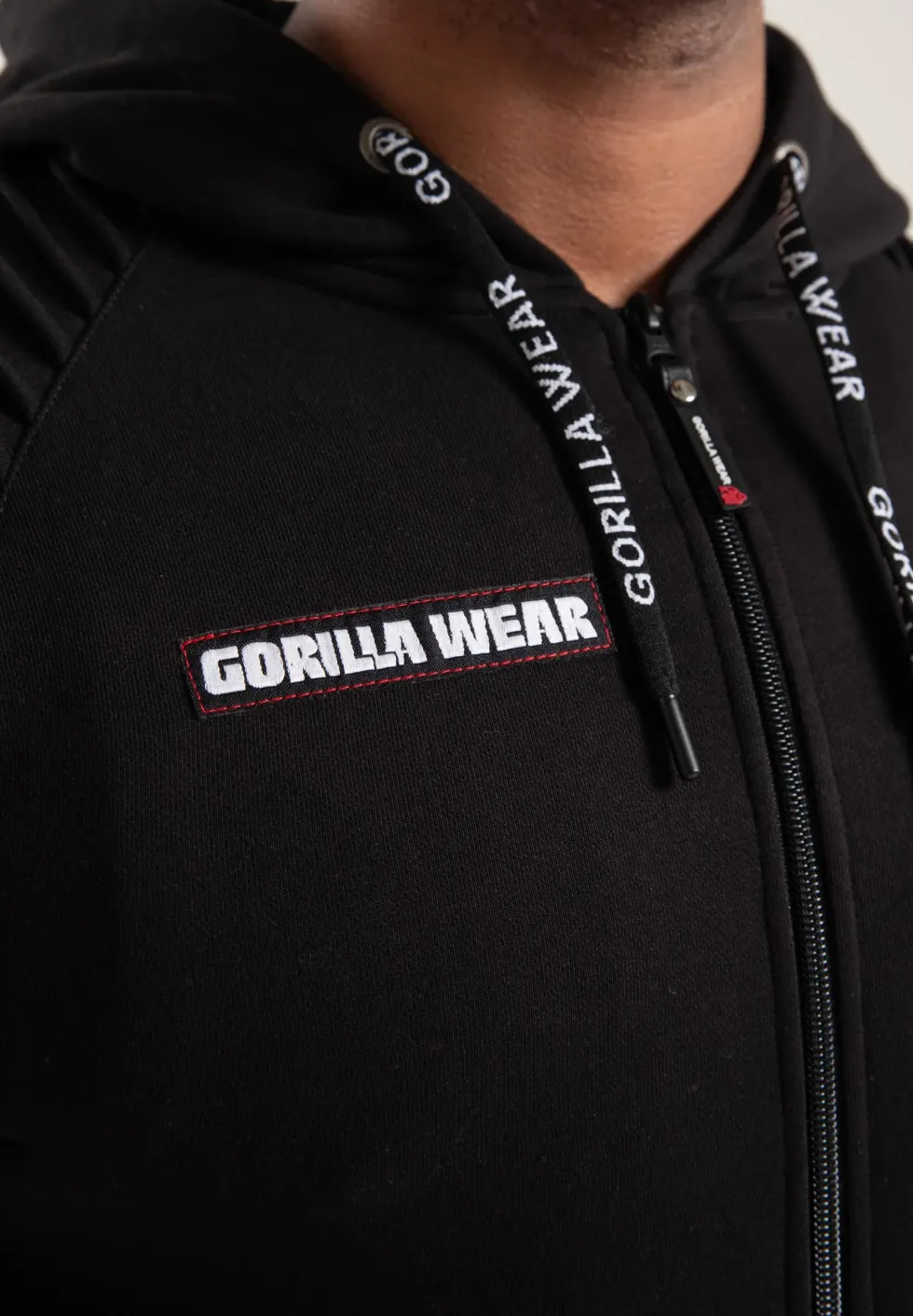 Gorilla Wear Georgia Vest met Capuchon - Zwart