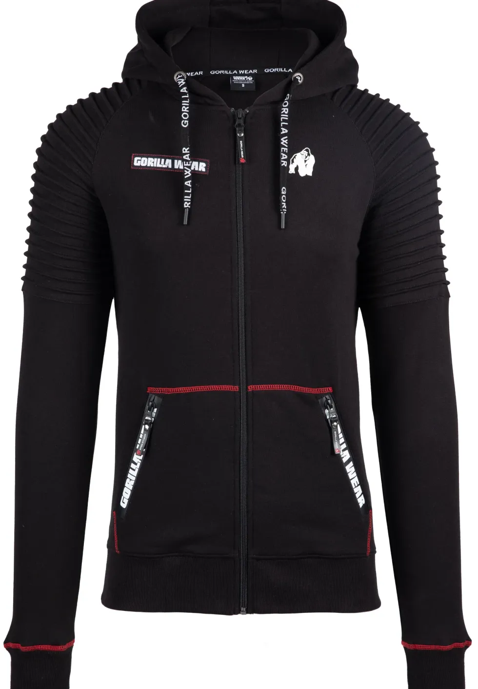 Gorilla Wear Georgia Vest met Capuchon - Zwart