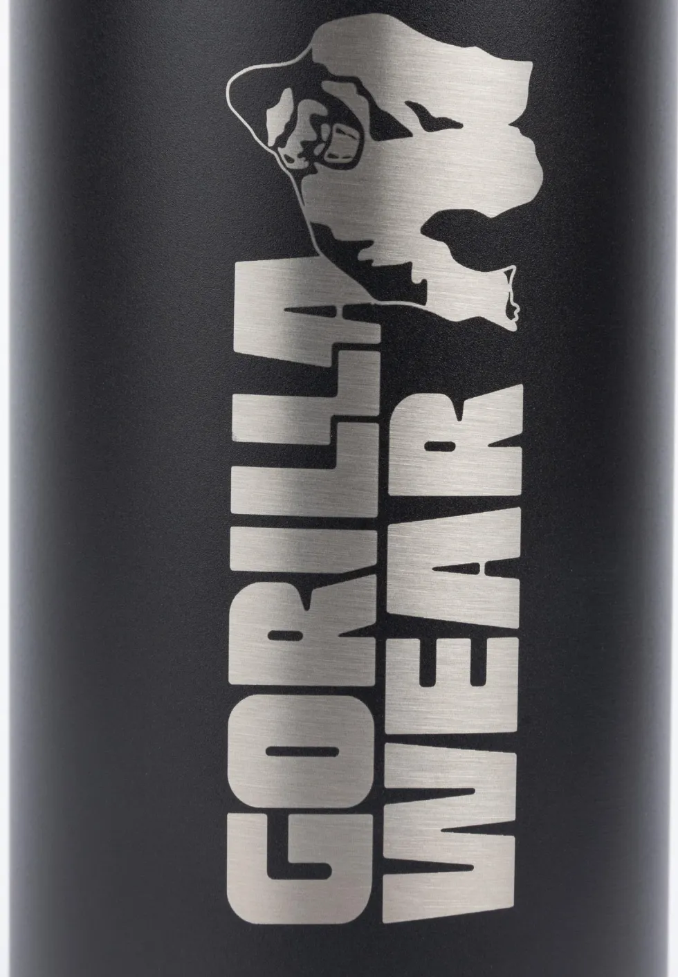 Gorilla Wear Geïsoleerde RVS Waterfles - Zwart - 1000 ml