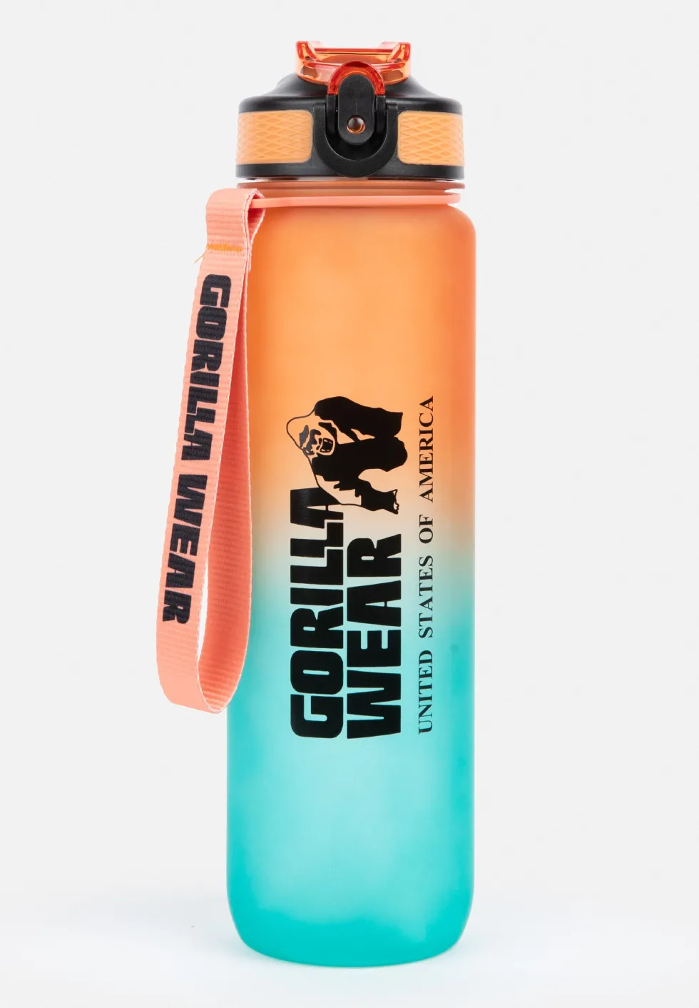 Gorilla Wear Gradient Waterfles - 1000 ml - Groen/Oranje
