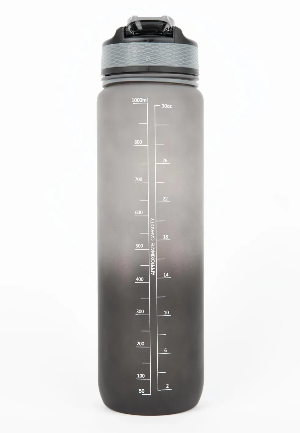 Gorilla Wear Gradient Waterfles - 1000 ml - Zwart/Grijs