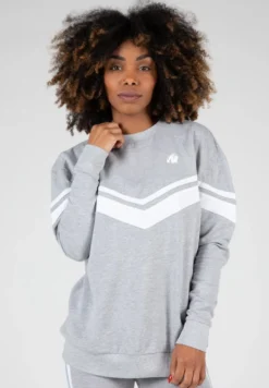 Gorilla Wear Hailey Oversized Sweater - Grijs Gemeleerd