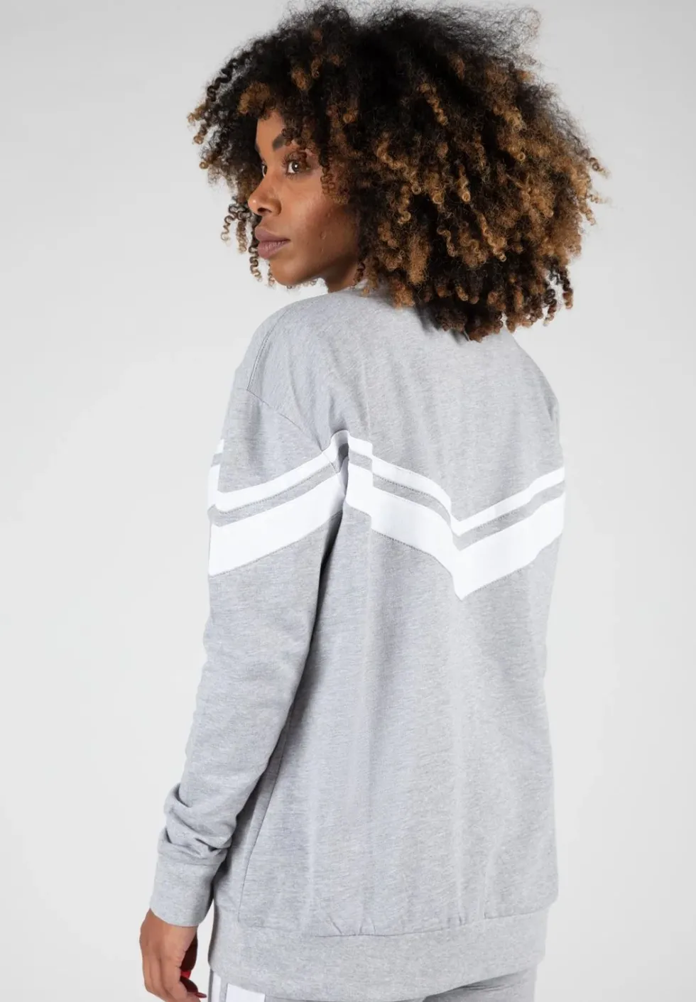 Gorilla Wear Hailey Oversized Sweater - Grijs Gemeleerd