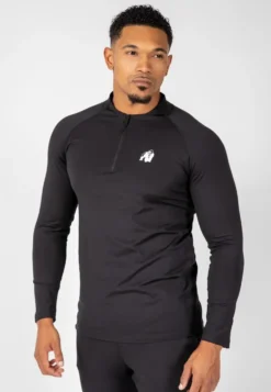 Gorilla Wear Hamilton Hybrid Longsleeve - Zwart