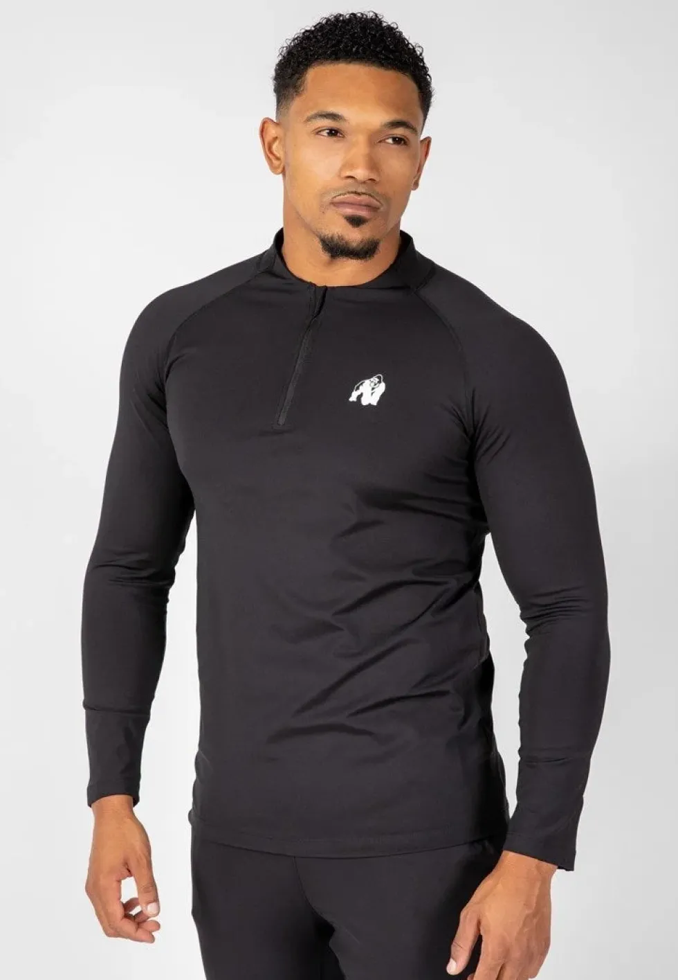 Gorilla Wear Hamilton Hybrid Longsleeve - Zwart