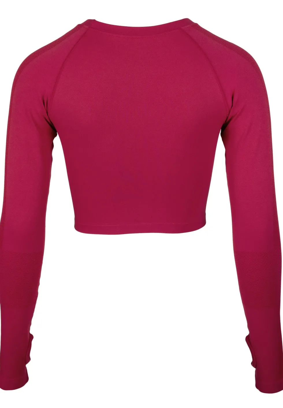 Gorilla Wear Hilton Seamless Cropped Longsleeve - Fuchsia