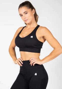 Gorilla Wear Hilton Seamless Sportbeha - Zwart