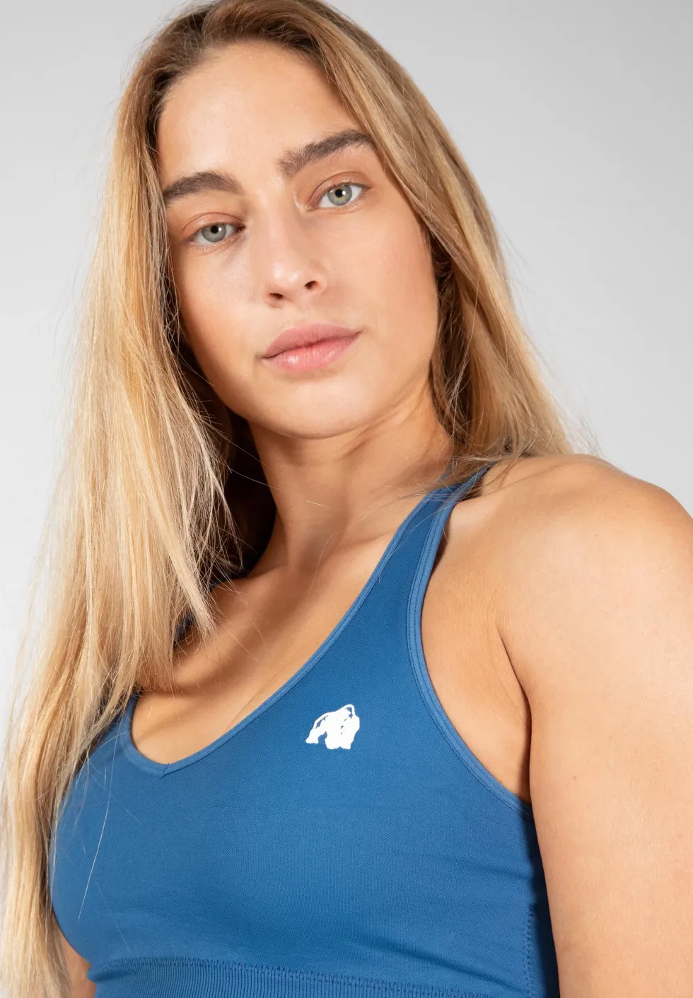 Gorilla Wear Hilton Seamless Sportbeha - Blauw