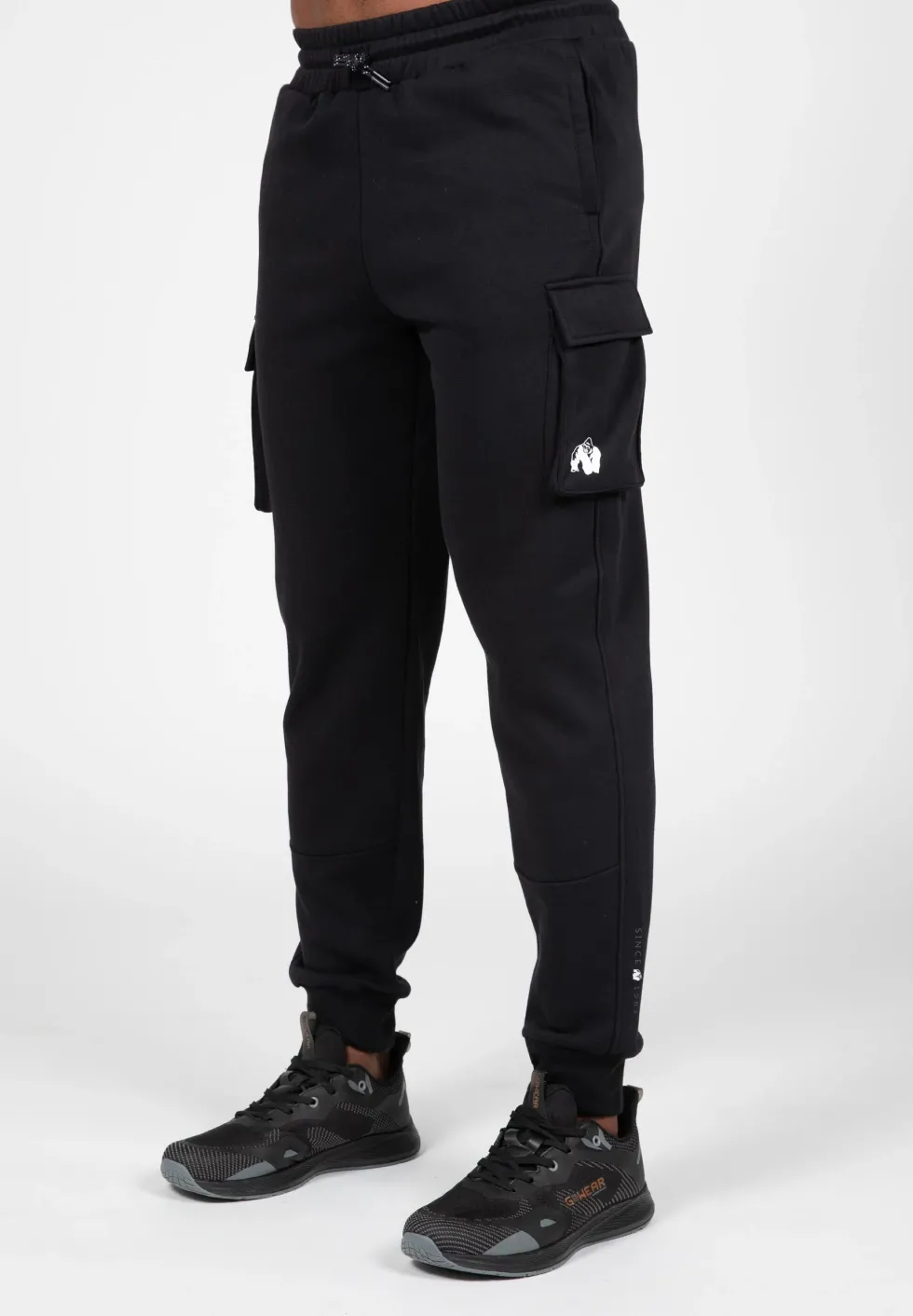 Gorilla Wear Hudson Cargo Joggingbroek - Zwart
