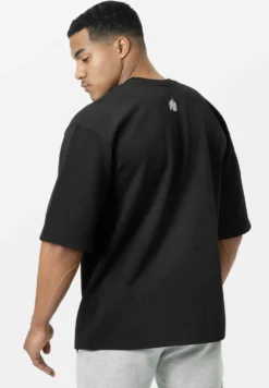 Gorilla Wear Idaho Oversized Waffle T-shirt - Zwart
