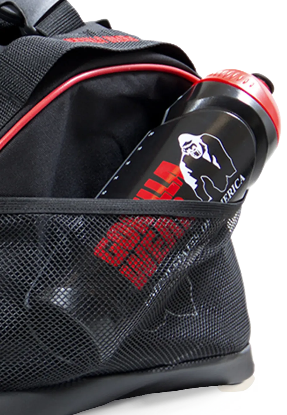 Gorilla Wear Jerome Sporttas - Zwart/Rood