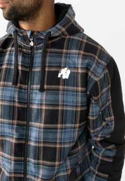 Gorilla Wear Kenton Jas - Zwart/Blauw