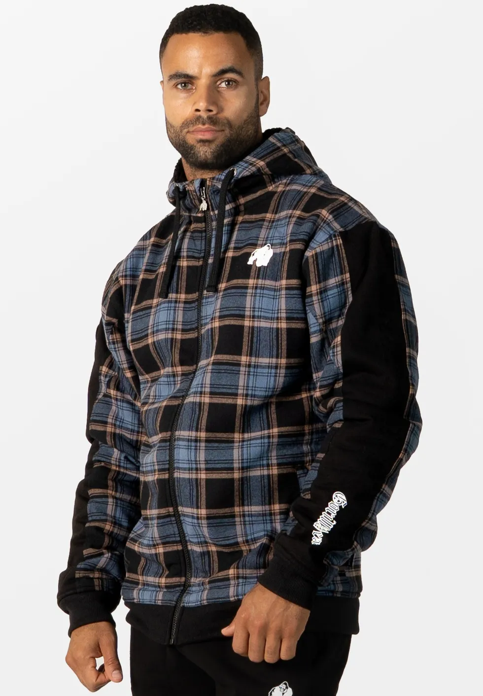 Gorilla Wear Kenton Jas - Zwart/Blauw