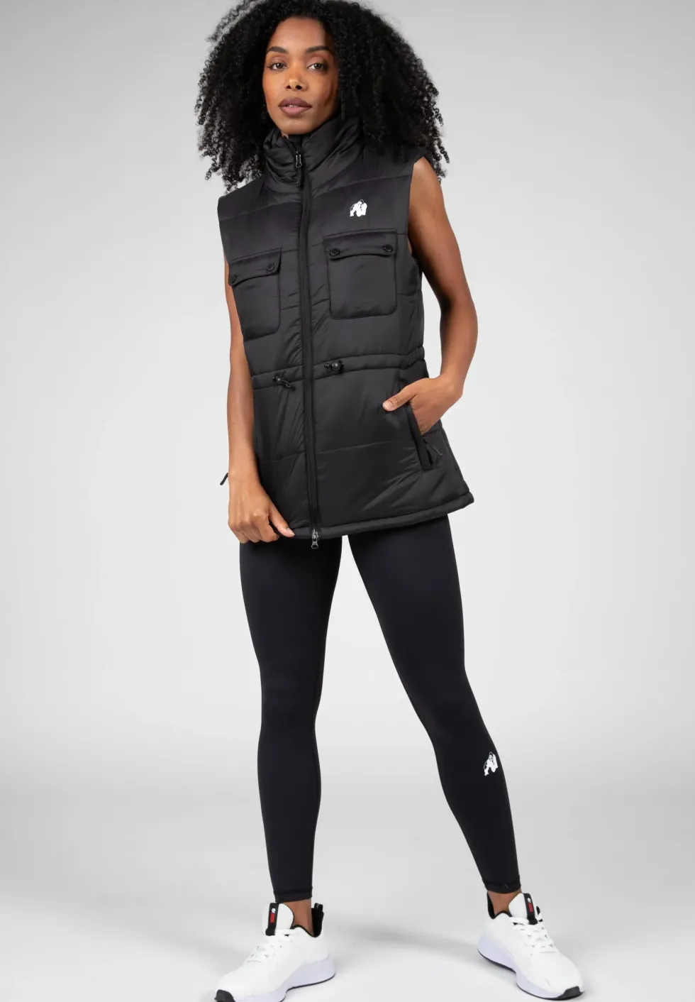 Gorilla Wear Lucia Bodywarmer - Zwart