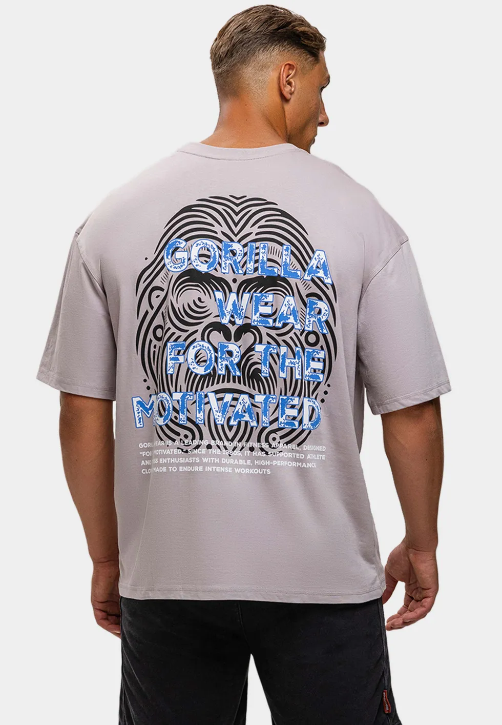 Gorilla Wear Macon Oversized T-shirt - Lichtgrijs