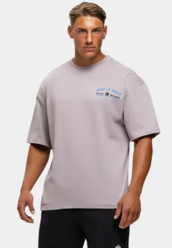 Gorilla Wear Macon Oversized T-shirt - Lichtgrijs