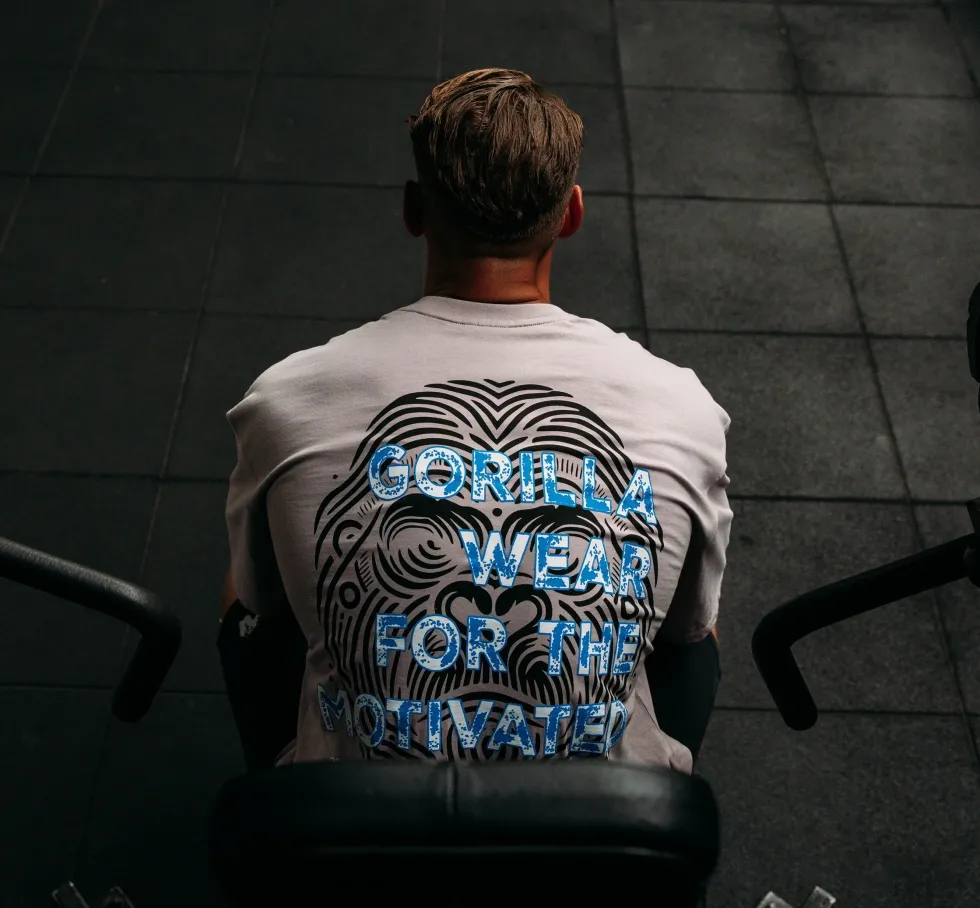 Gorilla Wear Macon Oversized T-shirt - Lichtgrijs