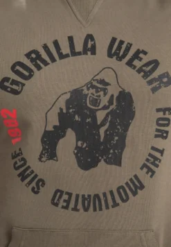 Gorilla Wear Marshall Mouwloze Hoodie - Legergroen