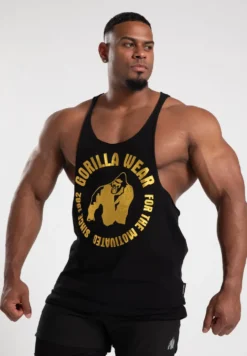 Gorilla Wear Melrose Stringer - Zwart/Goud