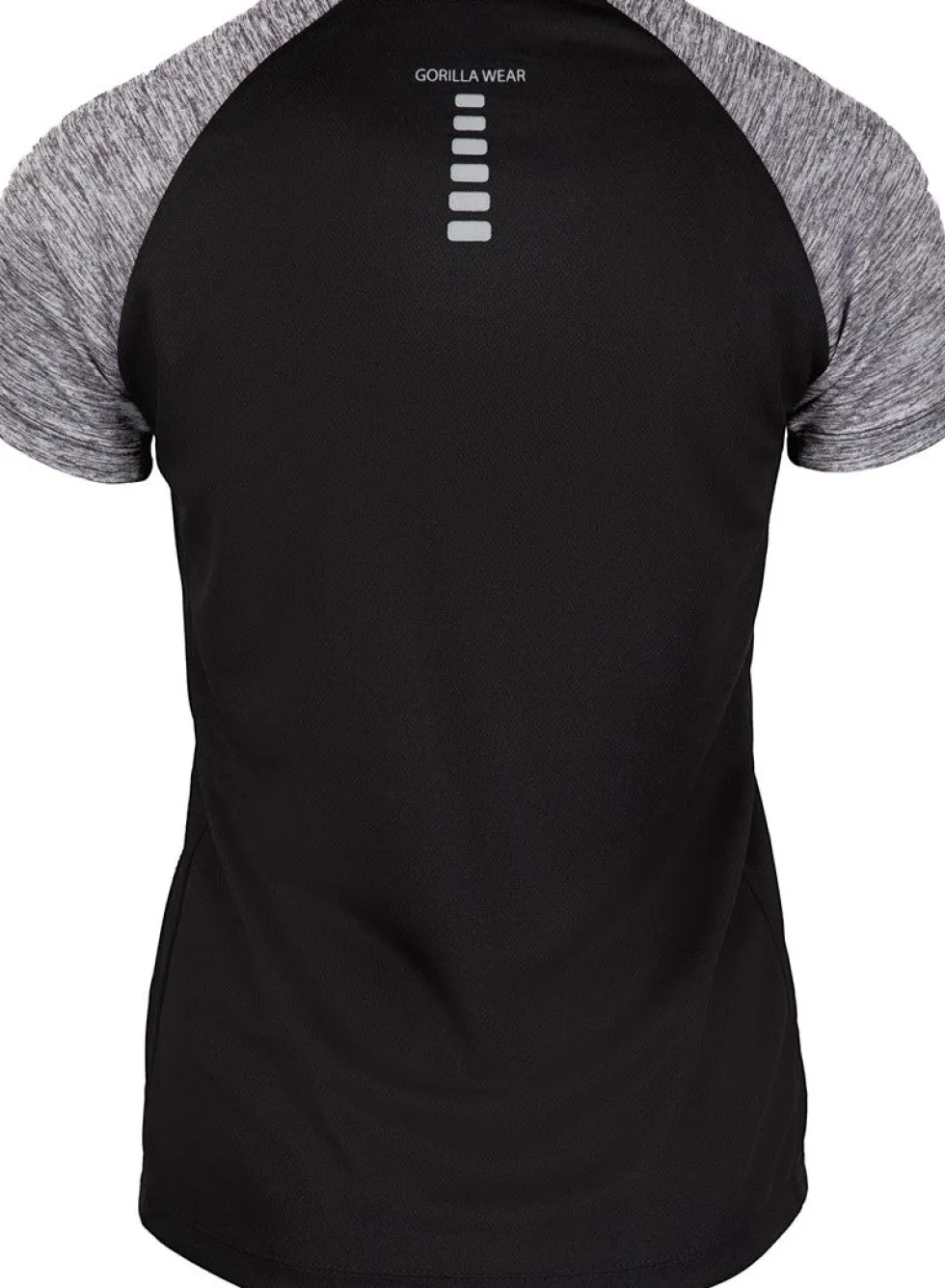 Gorilla Wear Monetta Performance T-Shirt - Grijs Gemeleerd/Zwart