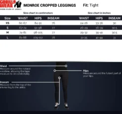 Gorilla Wear Monroe Cropped Leggings - Grijs
