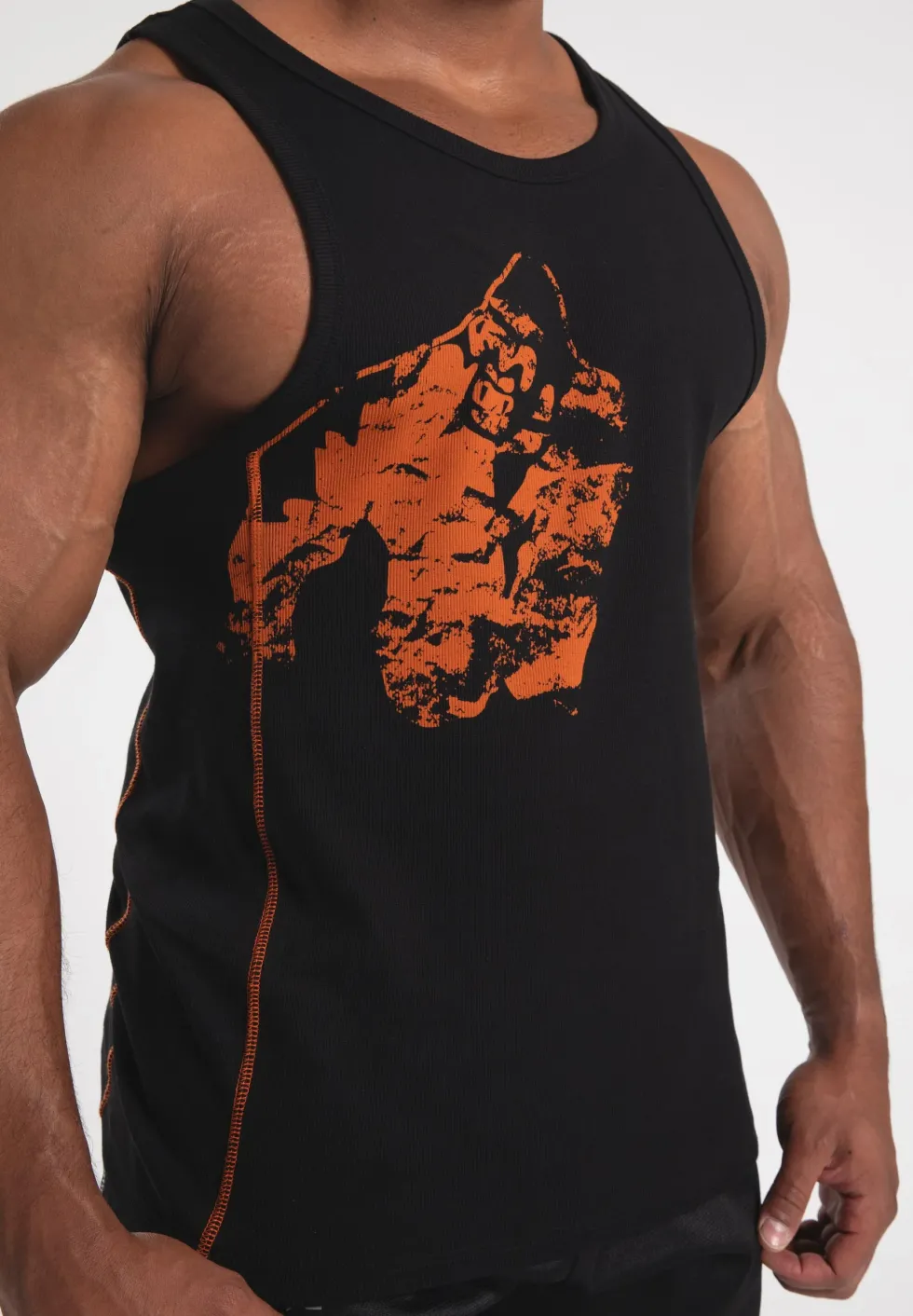 Gorilla Wear Monterey Tank Top - Zwart/Oranje