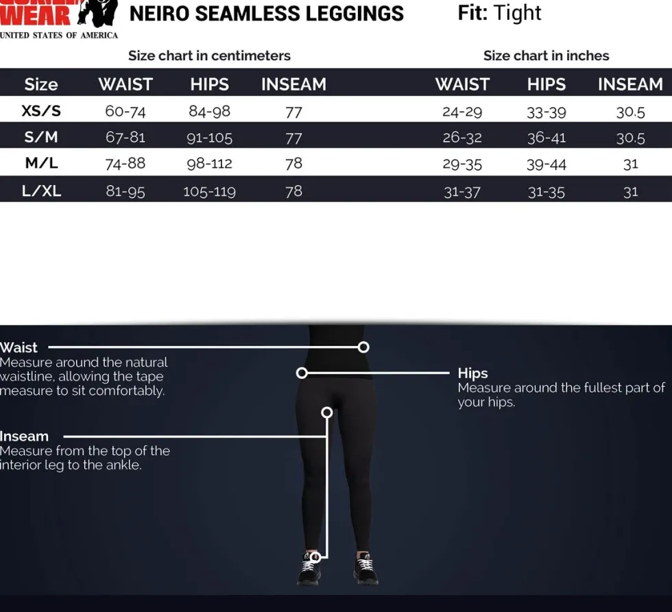 Gorilla Wear Neiro Seamless Leggings - Paars