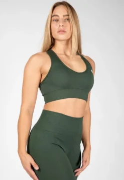 Gorilla Wear Neiro Seamless Sportbeha - Legergroen