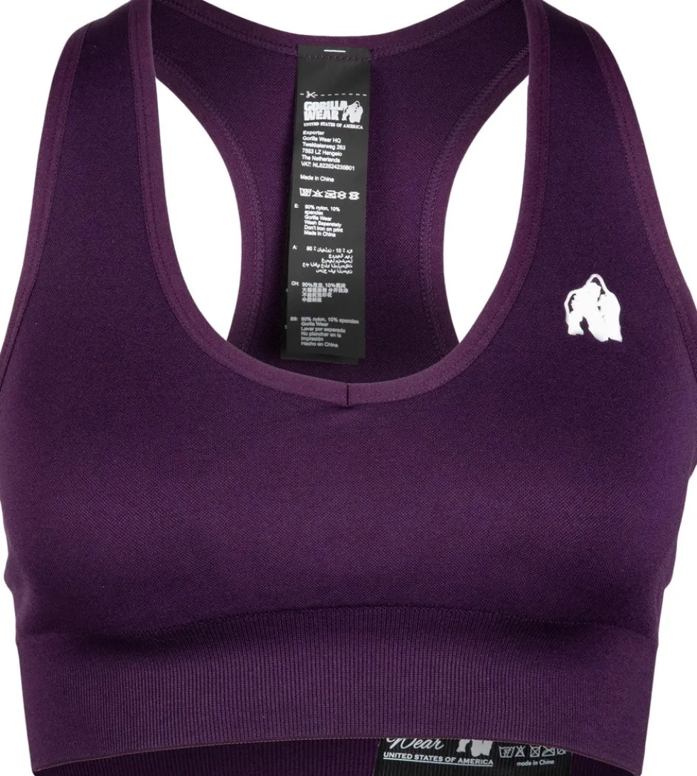 Gorilla Wear Neiro Seamless Sportbeha - Paars