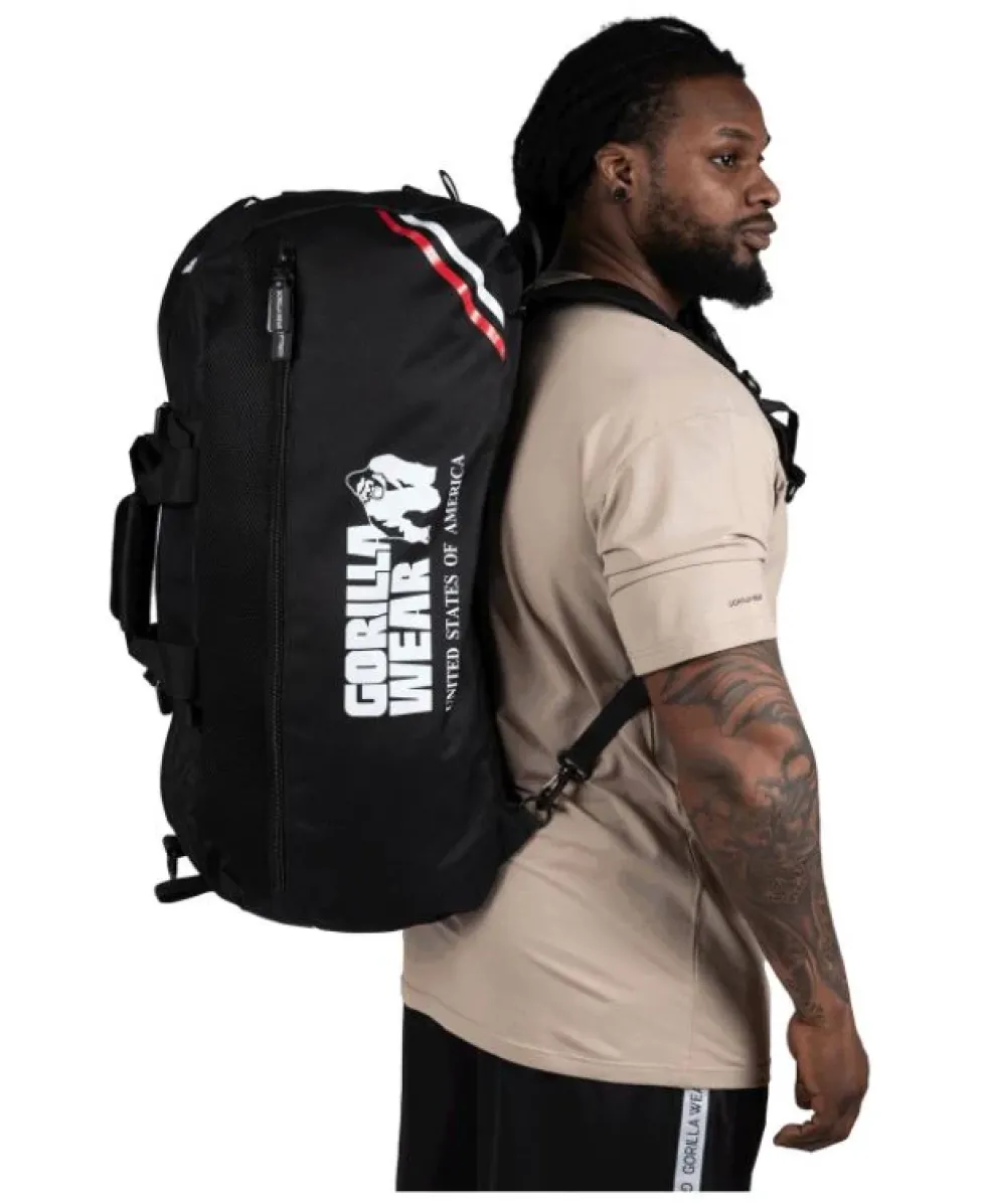 Gorilla Wear Norris Hybride Sporttas/Rugtas - Zwart