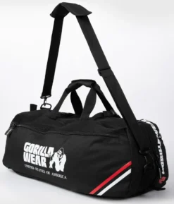 Gorilla Wear Norris Hybride Sporttas/Rugtas - Zwart