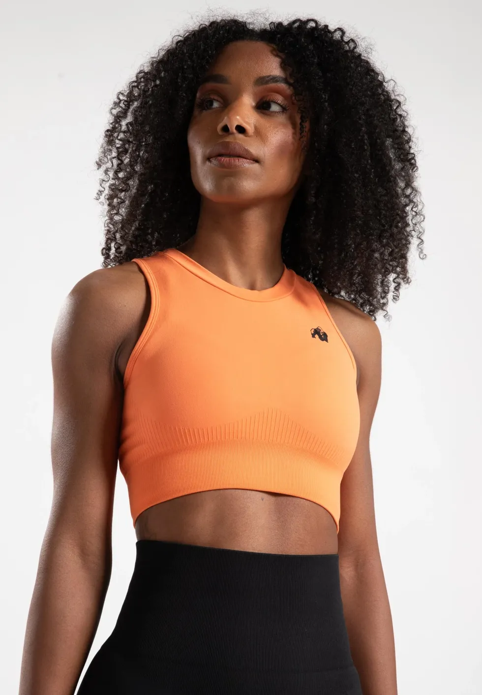 Gorilla Wear Olivia Seamless Crop Top - Perzik
