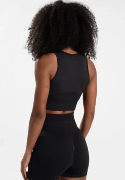 Gorilla Wear Olivia Seamless Crop Top - Zwart