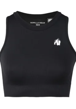 Gorilla Wear Olivia Seamless Crop Top - Zwart