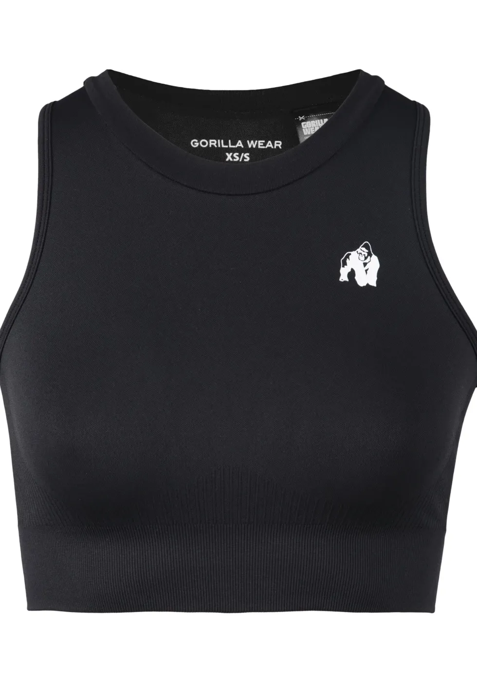 Gorilla Wear Olivia Seamless Crop Top - Zwart