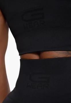 Gorilla Wear Olivia Seamless Crop Top - Zwart